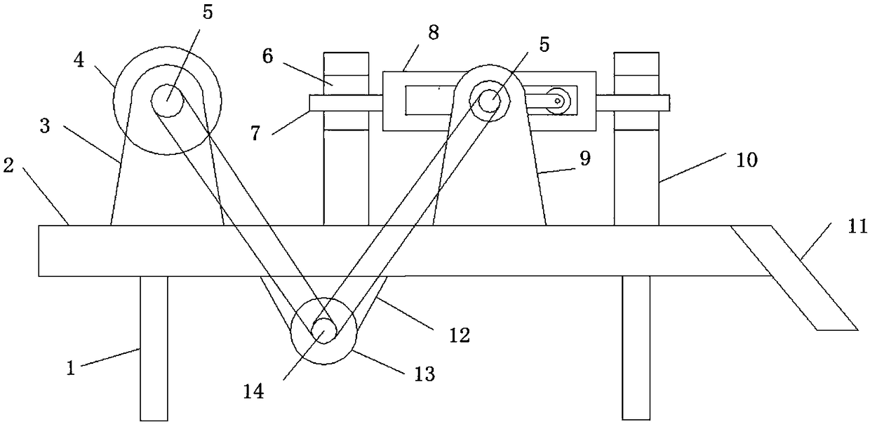 Equidistant cutting machine for bread