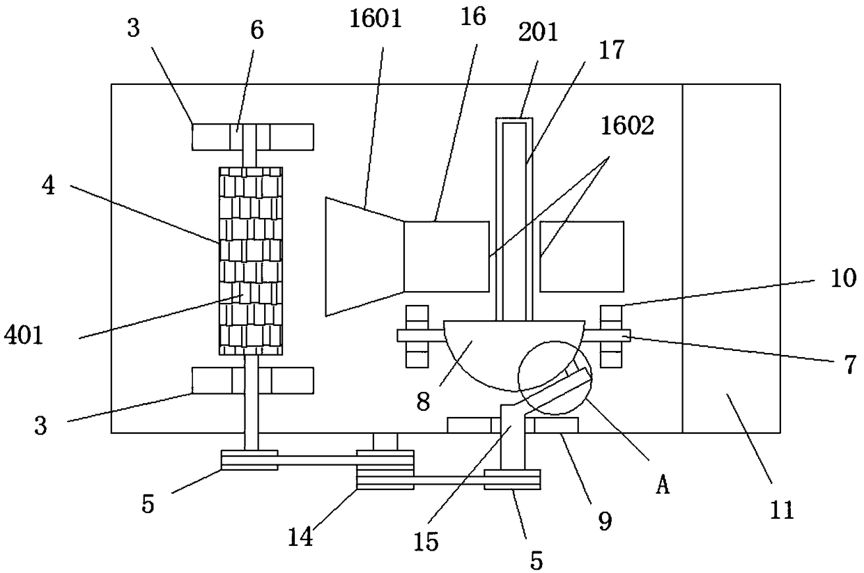 Equidistant cutting machine for bread