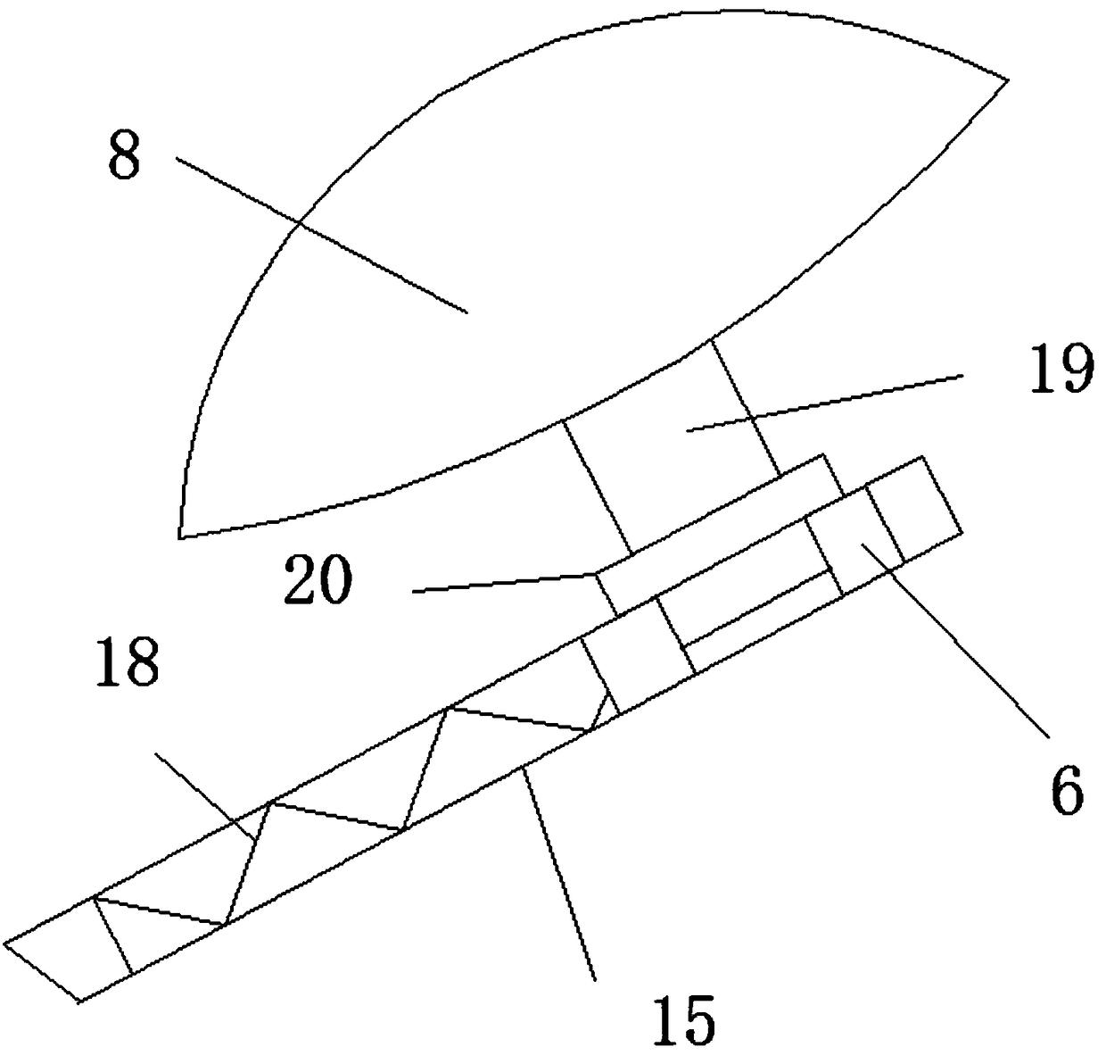 Equidistant cutting machine for bread