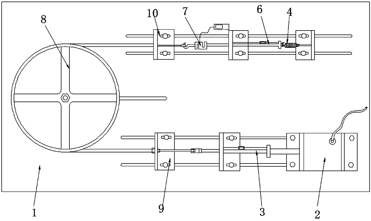 Operation guy cable detection device