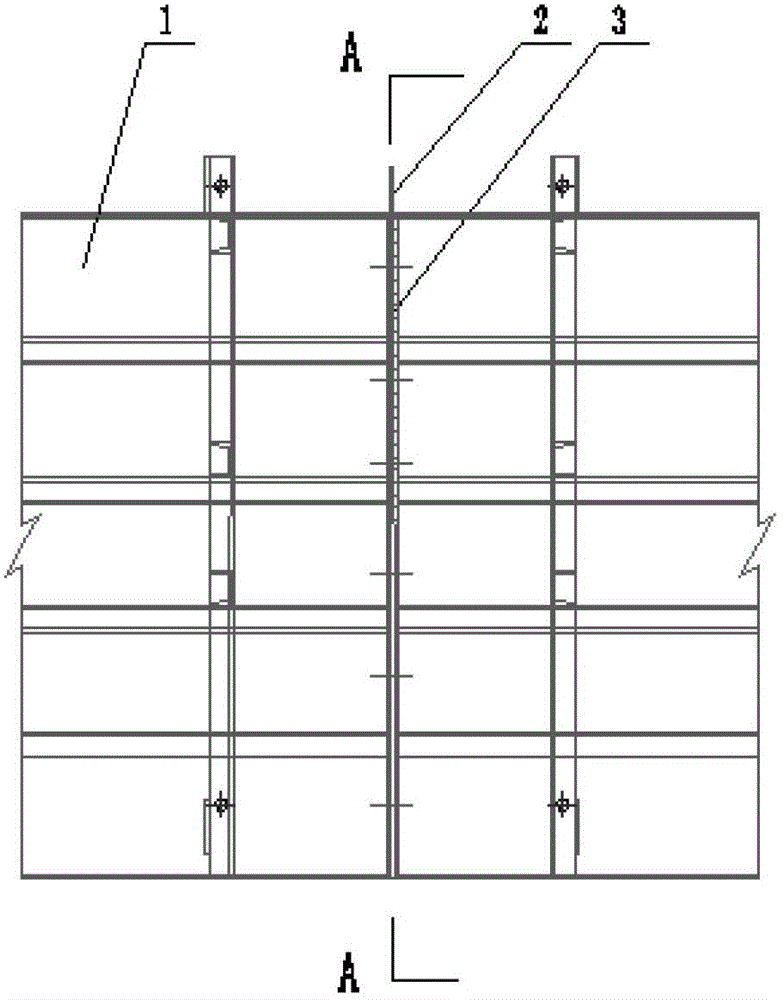 A manufacturing process for reserved expansion joints and deformation joints of anti-collision guardrails