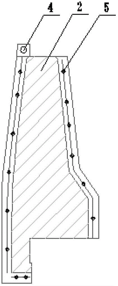 A manufacturing process for reserved expansion joints and deformation joints of anti-collision guardrails