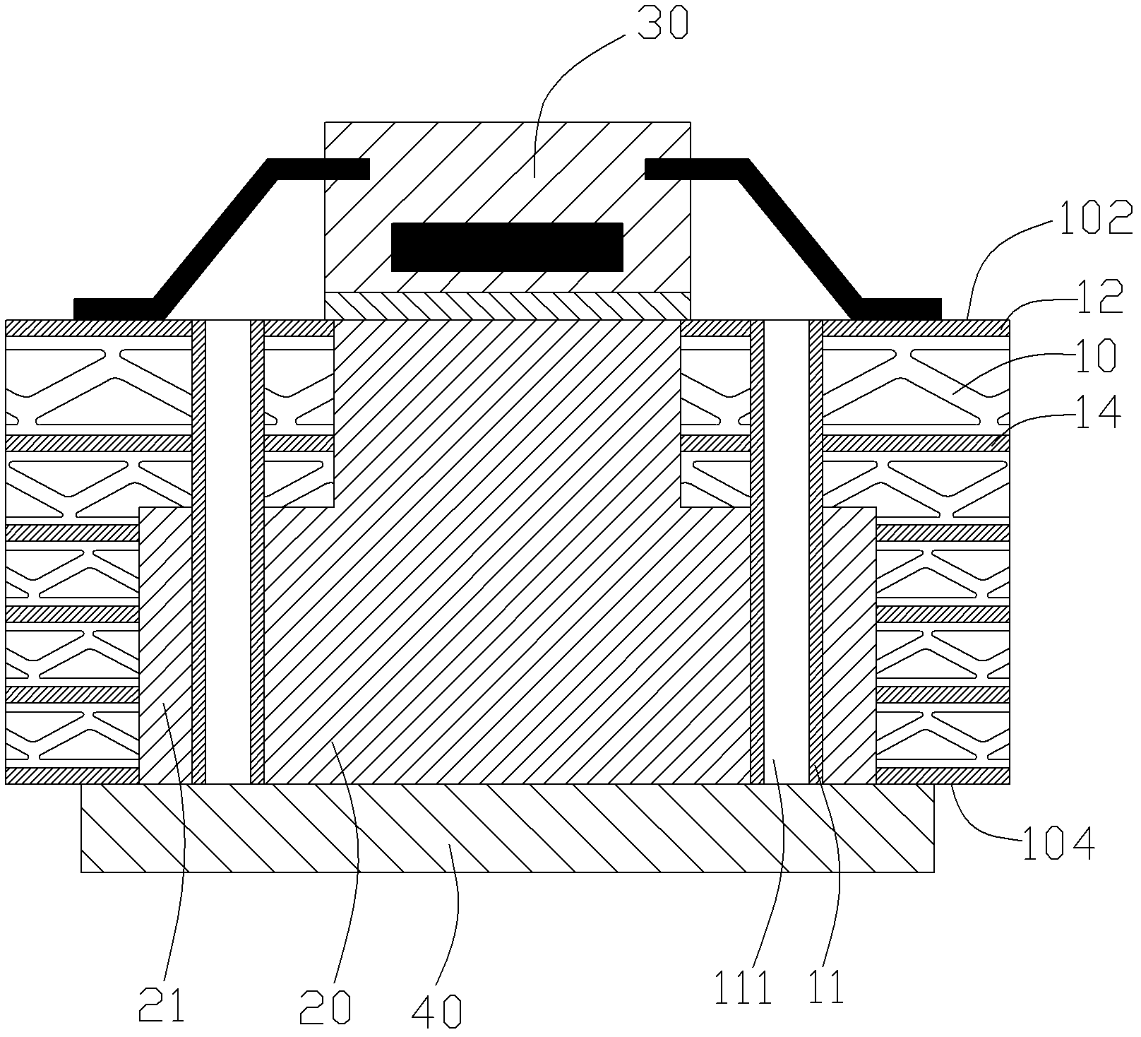 Embedded high-thermal conductive PCB and manufacturing method thereof