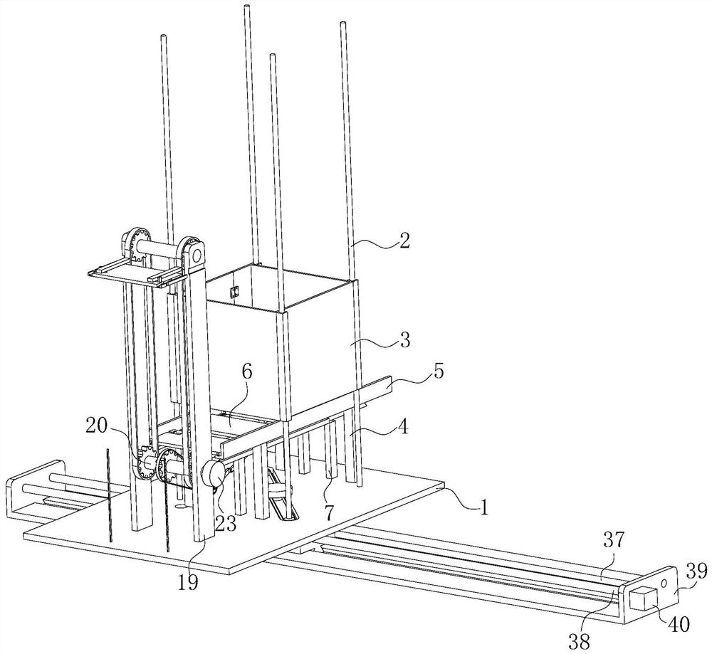 Special crane for cave dwelling construction