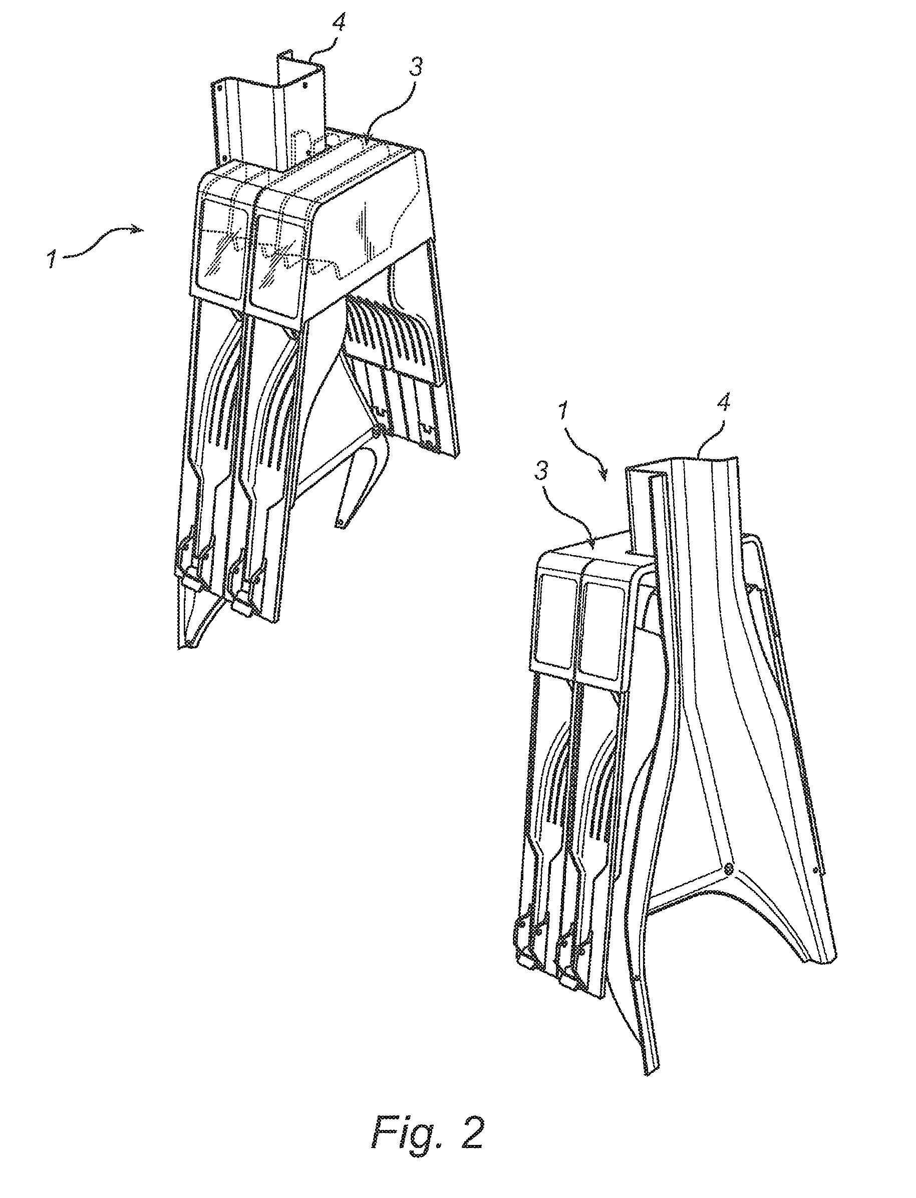 Nozzle boot arrangement, a nozzle boot module, a fuel dispensing unit, and a method of manufacturing such a nozzle boot arrangement