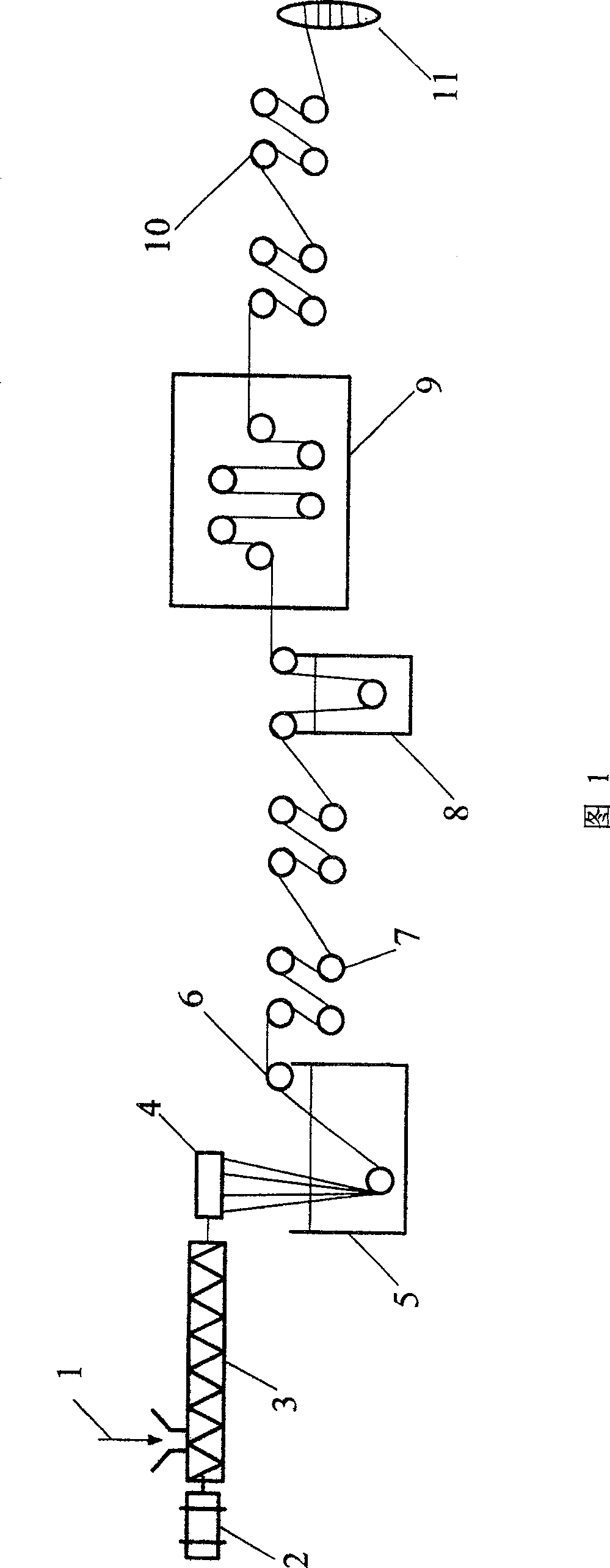 Extraction and desiccation method in preparing process of polyvinyl fibre with super high molecular weight