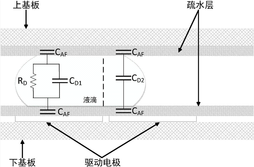 Electrowetting-based microfluidic liquid droplet positioning system