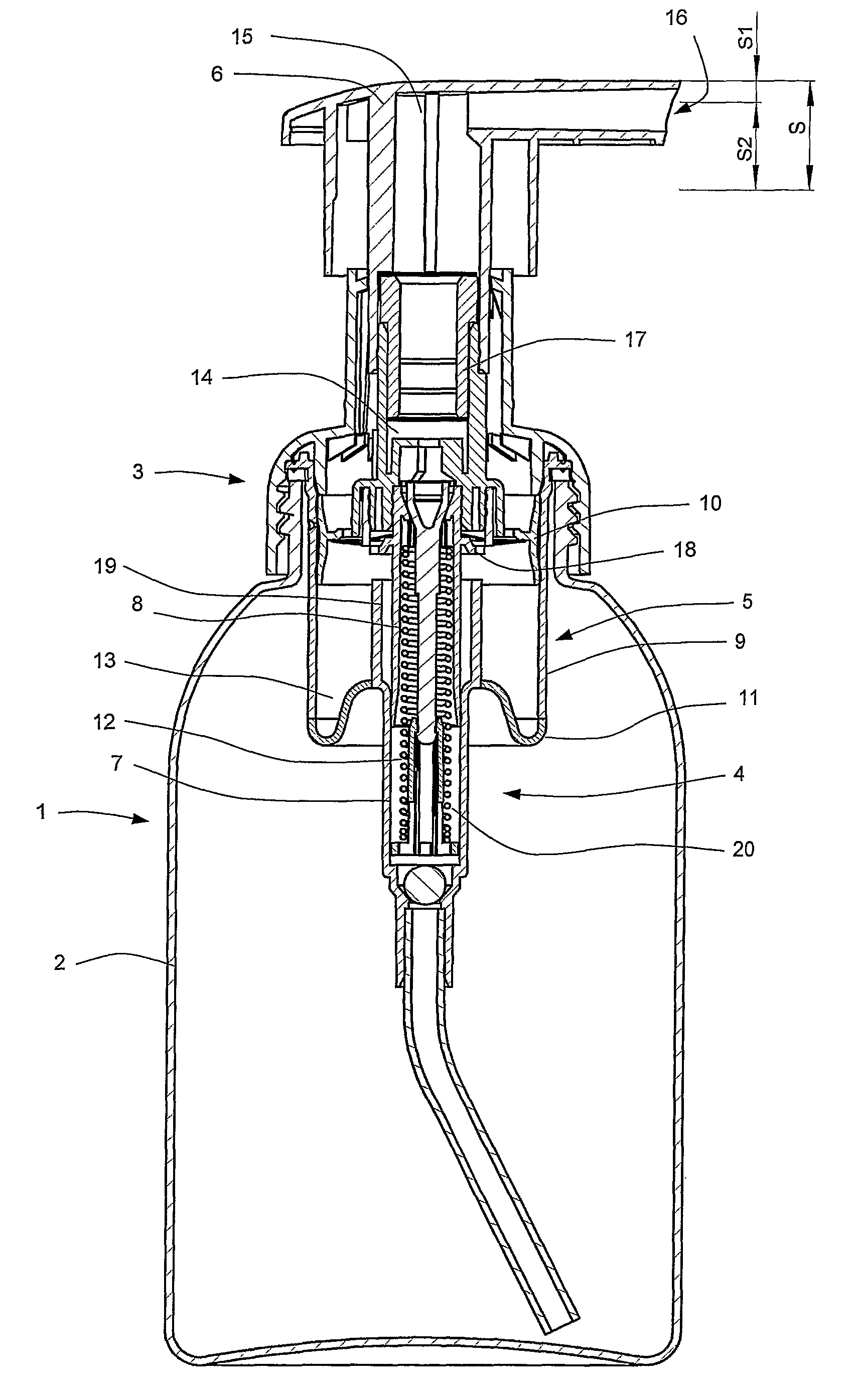 Self-cleaning foam-dispensing device