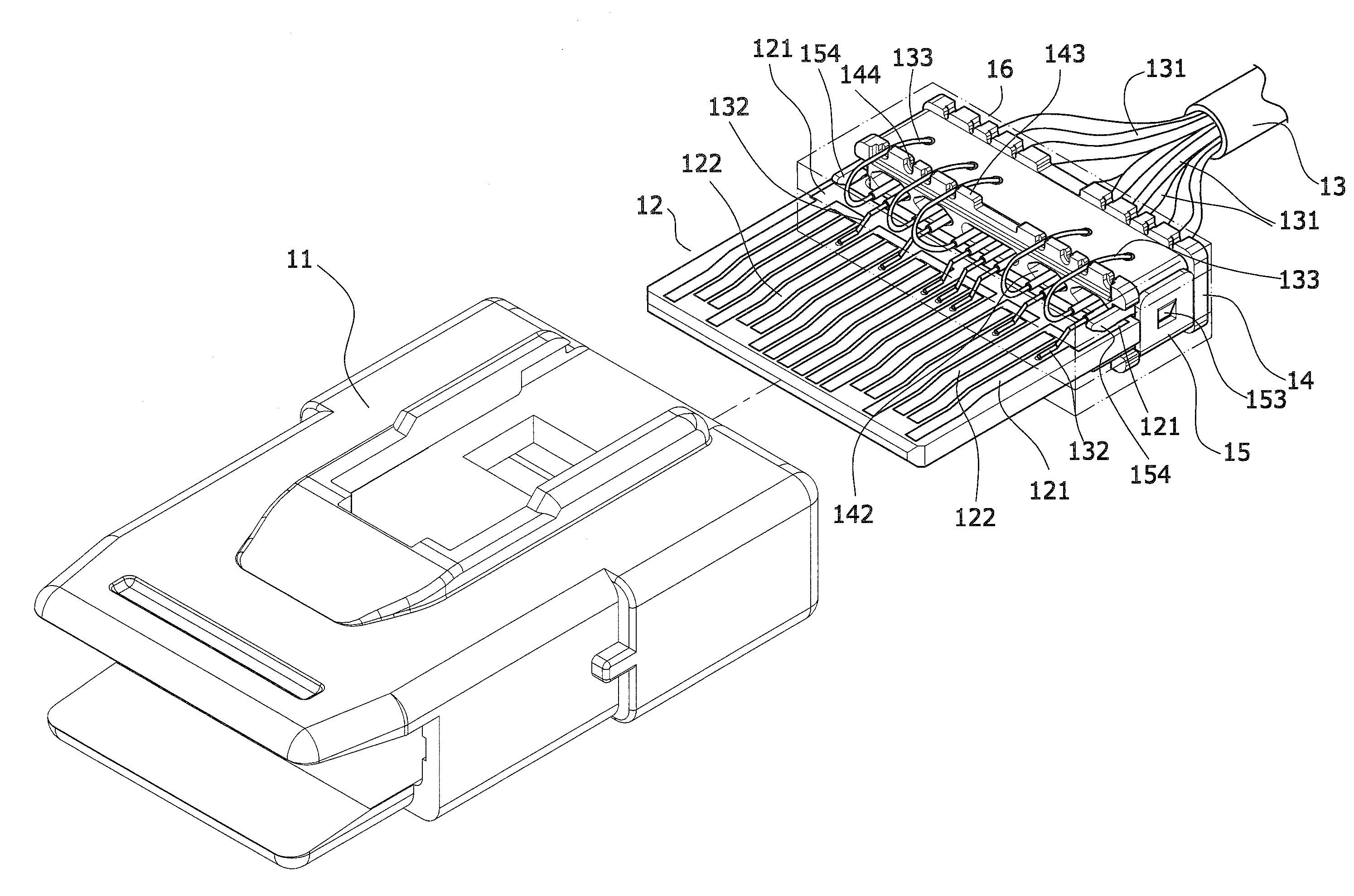 Structure of signal cable connector