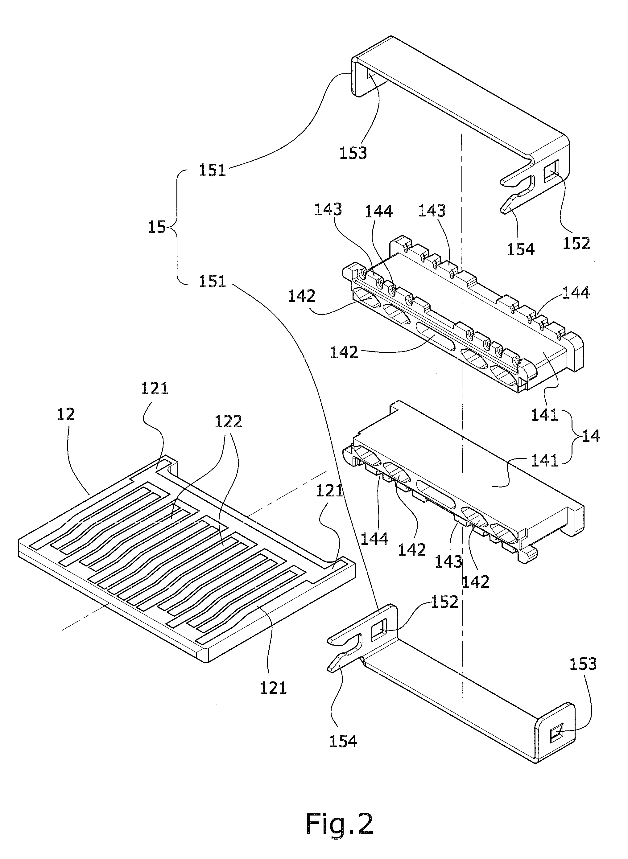 Structure of signal cable connector