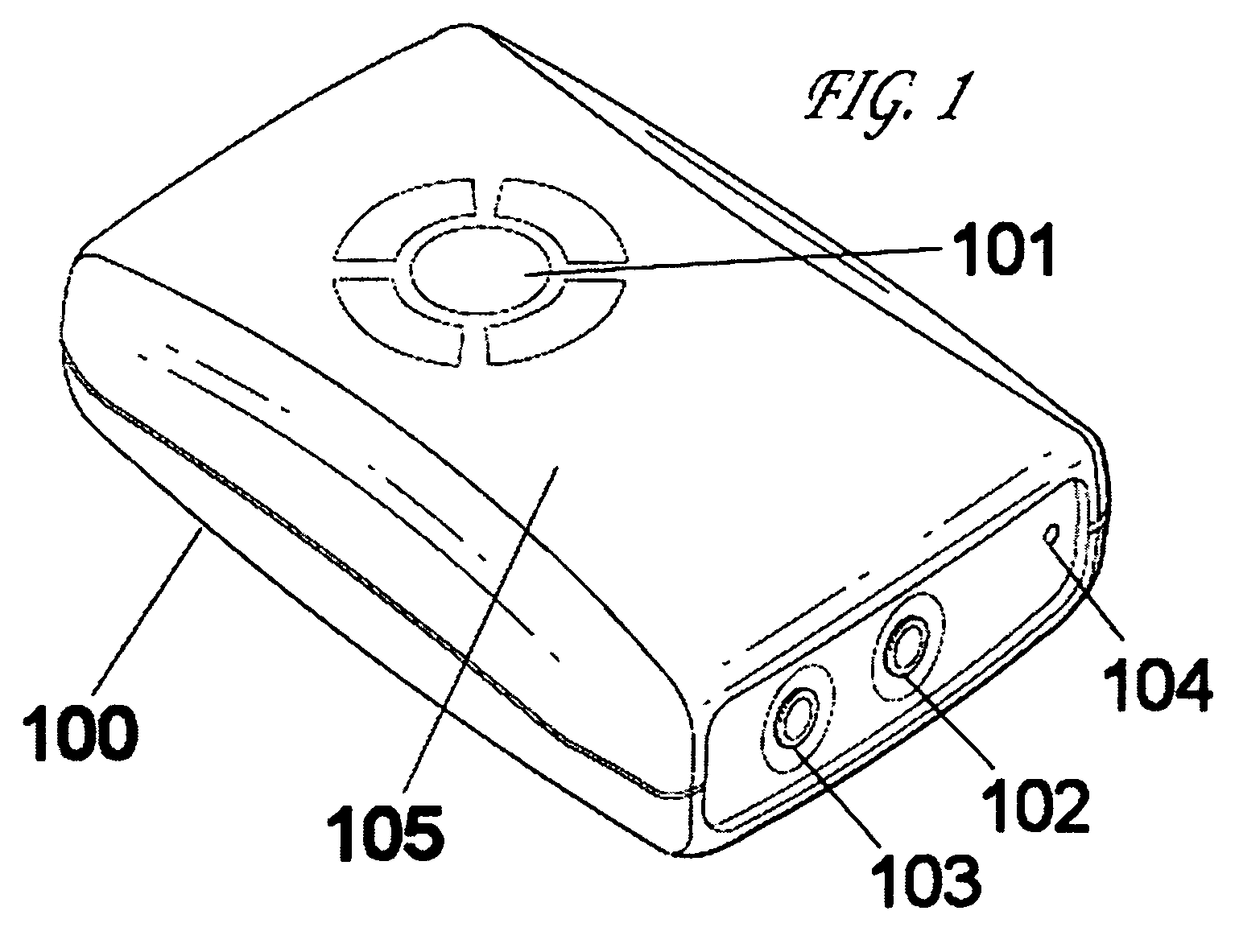 Portable audiometer enclosed within a patient response mechanism housing