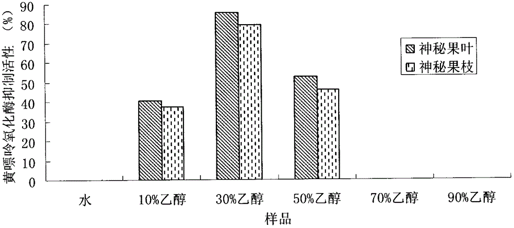 Synsepalum dulcificum Denill tree branch and leaf extract and extraction method and application of extract