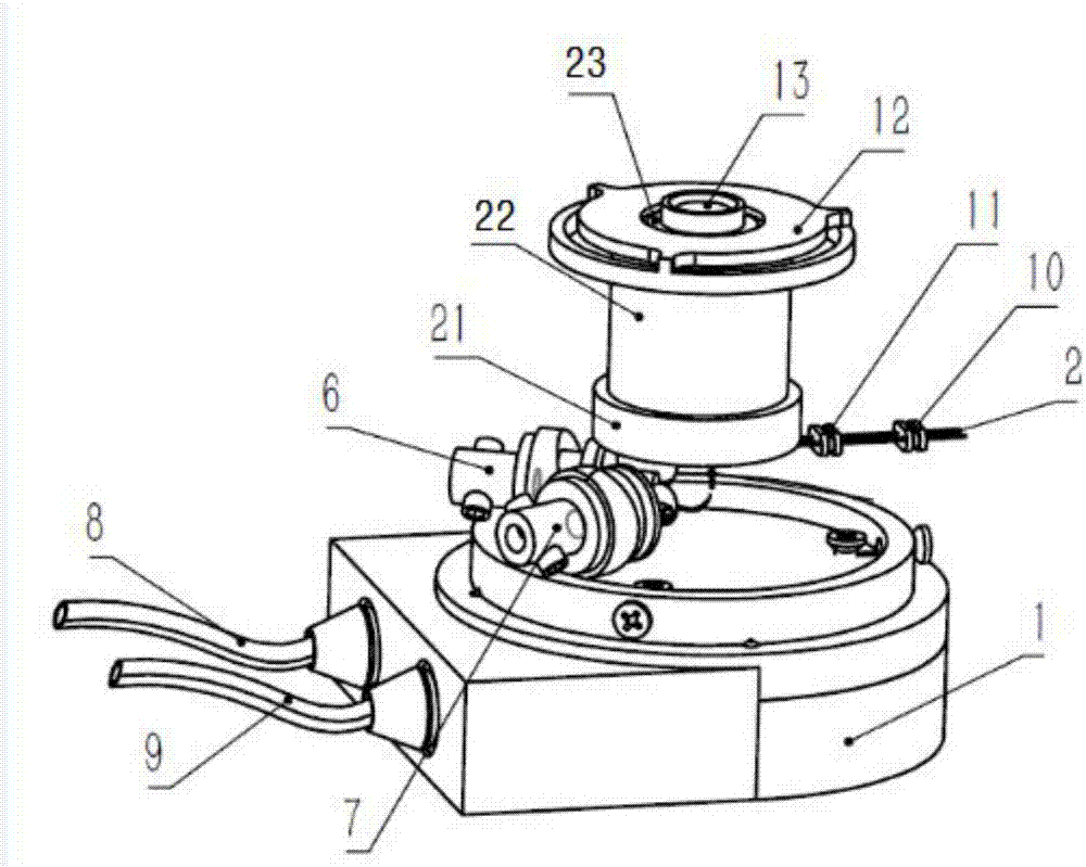 A heating device used in scanning electron microscope