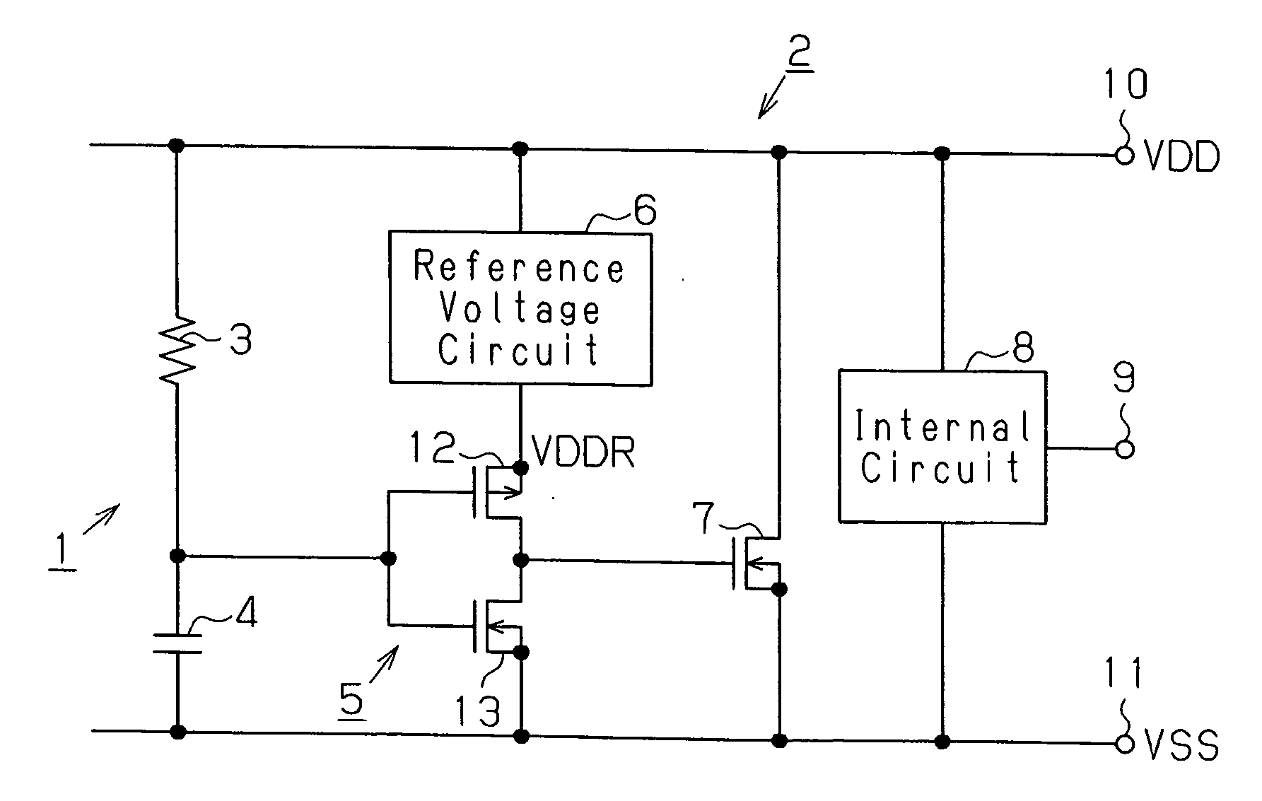 Power clamp circuit and semiconductor device