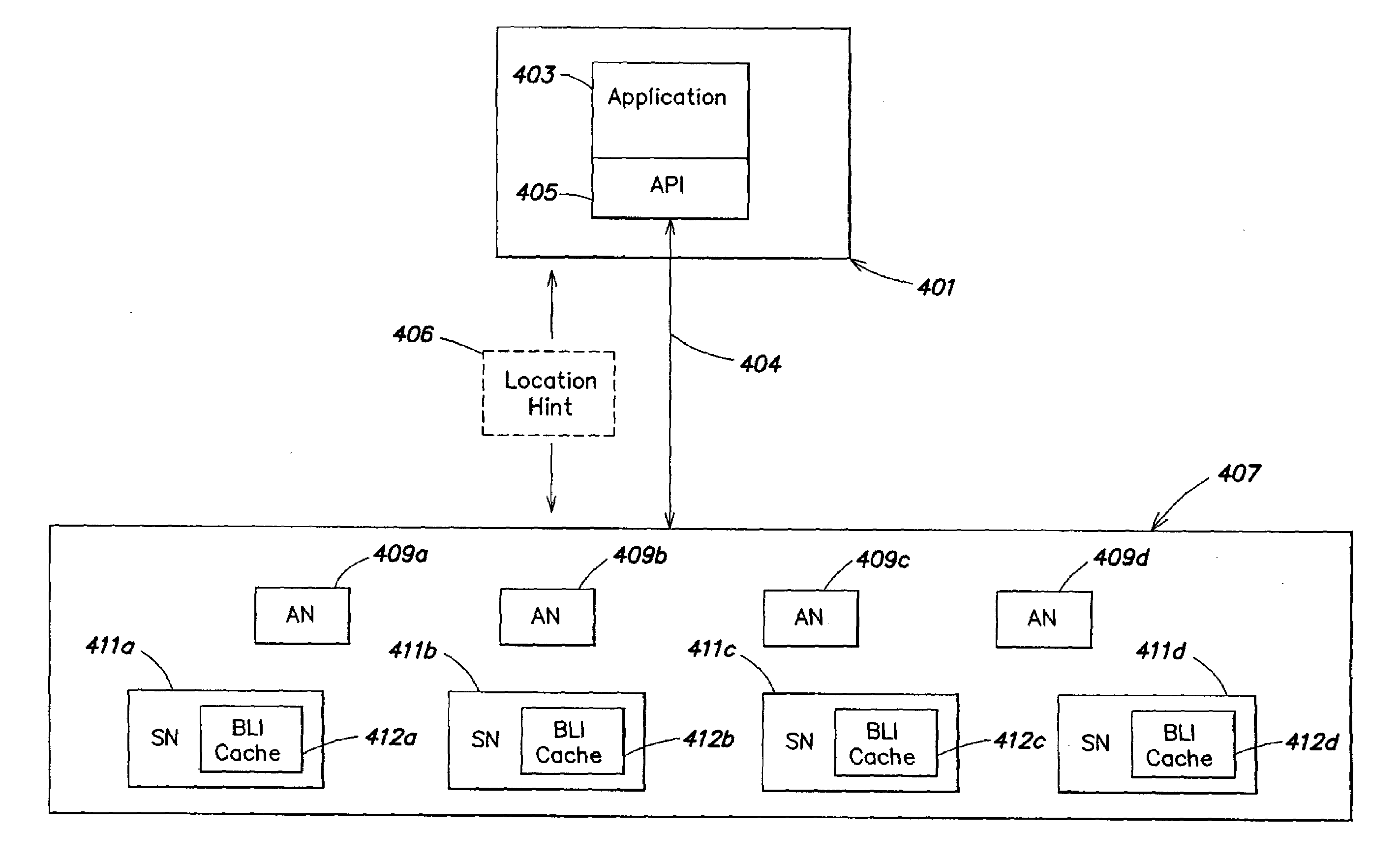 Methods and apparatus for caching a location index in a data storage system