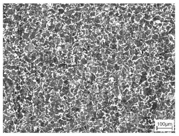 Production method for forging axle for railway vehicle by adopting continuous casting billet