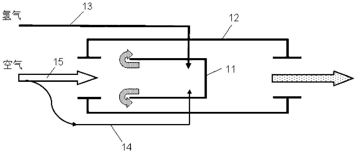 Method for lowering peak concentration of exhaust hydrogen of fuel battery system