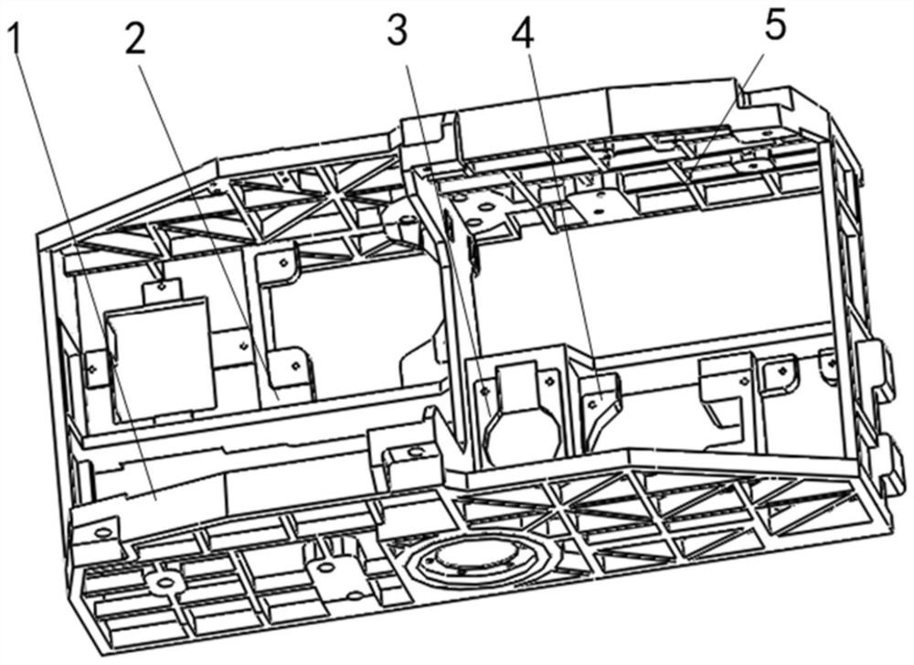 Imaging view field splicing structure