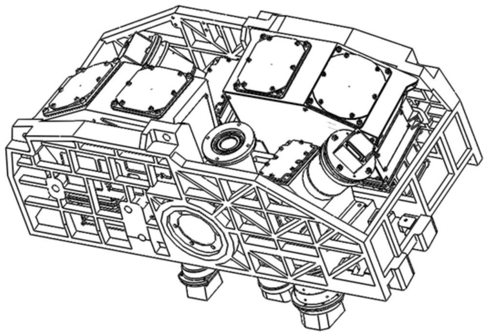 Imaging view field splicing structure