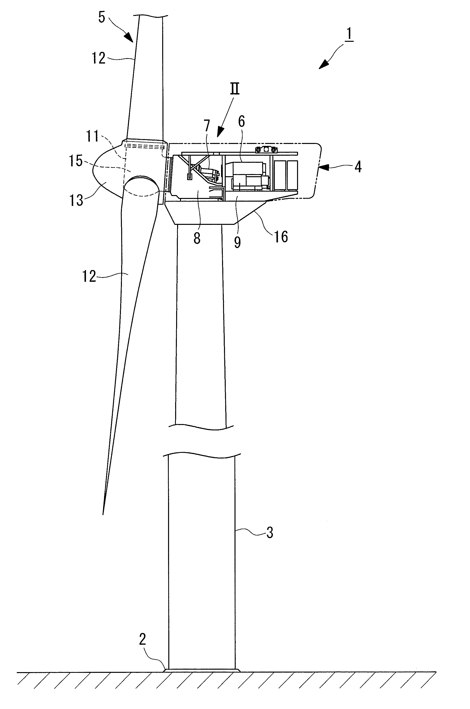 Turning device for wind turbine rotor and wind turbine generator including the same