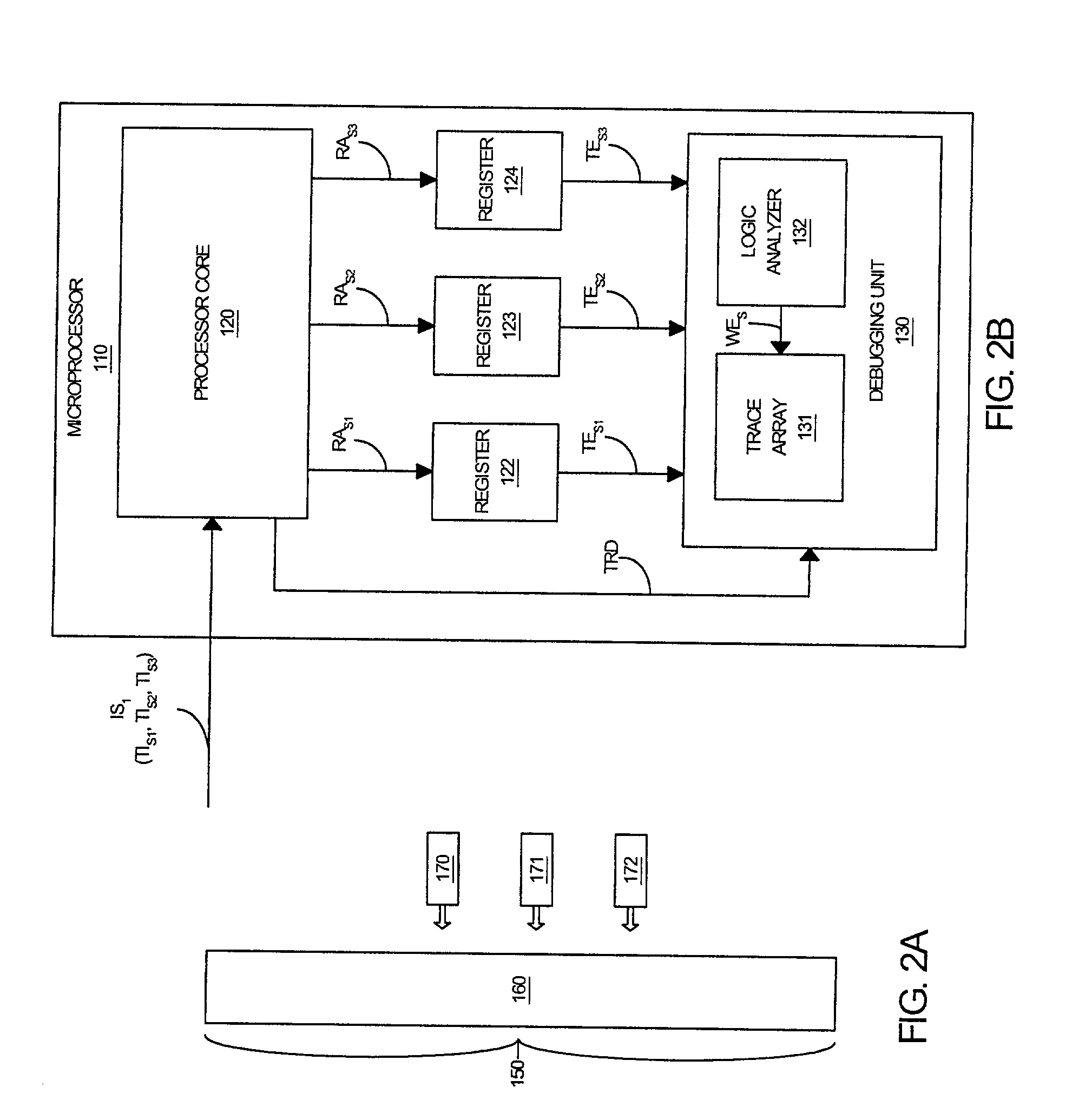 Method and system for triggering a debugging unit