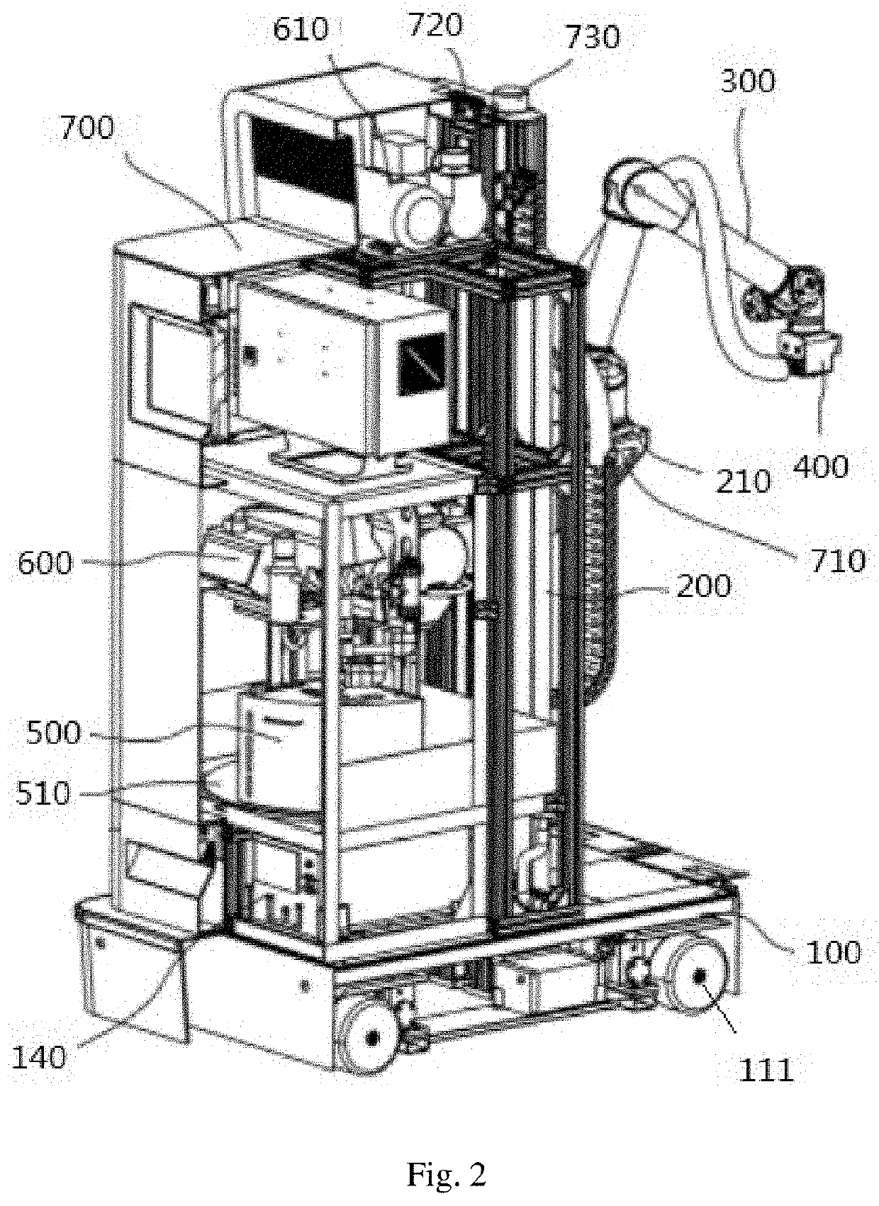 Surface-coating robot operating system and method thereof