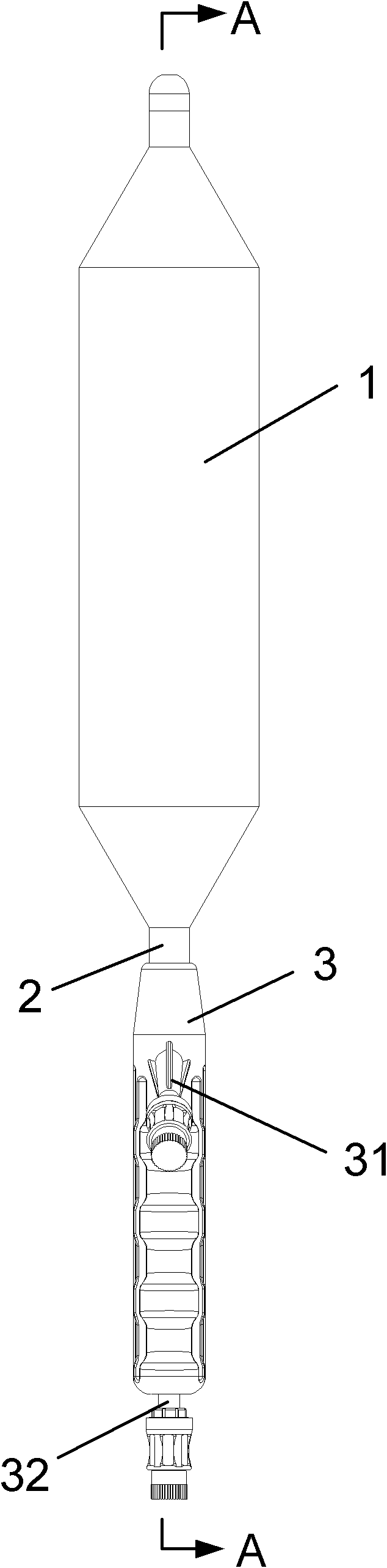 Rectum balloon dilatation catheter