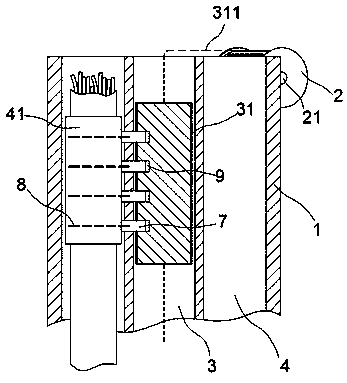 Buried wall conduit for easy wiring