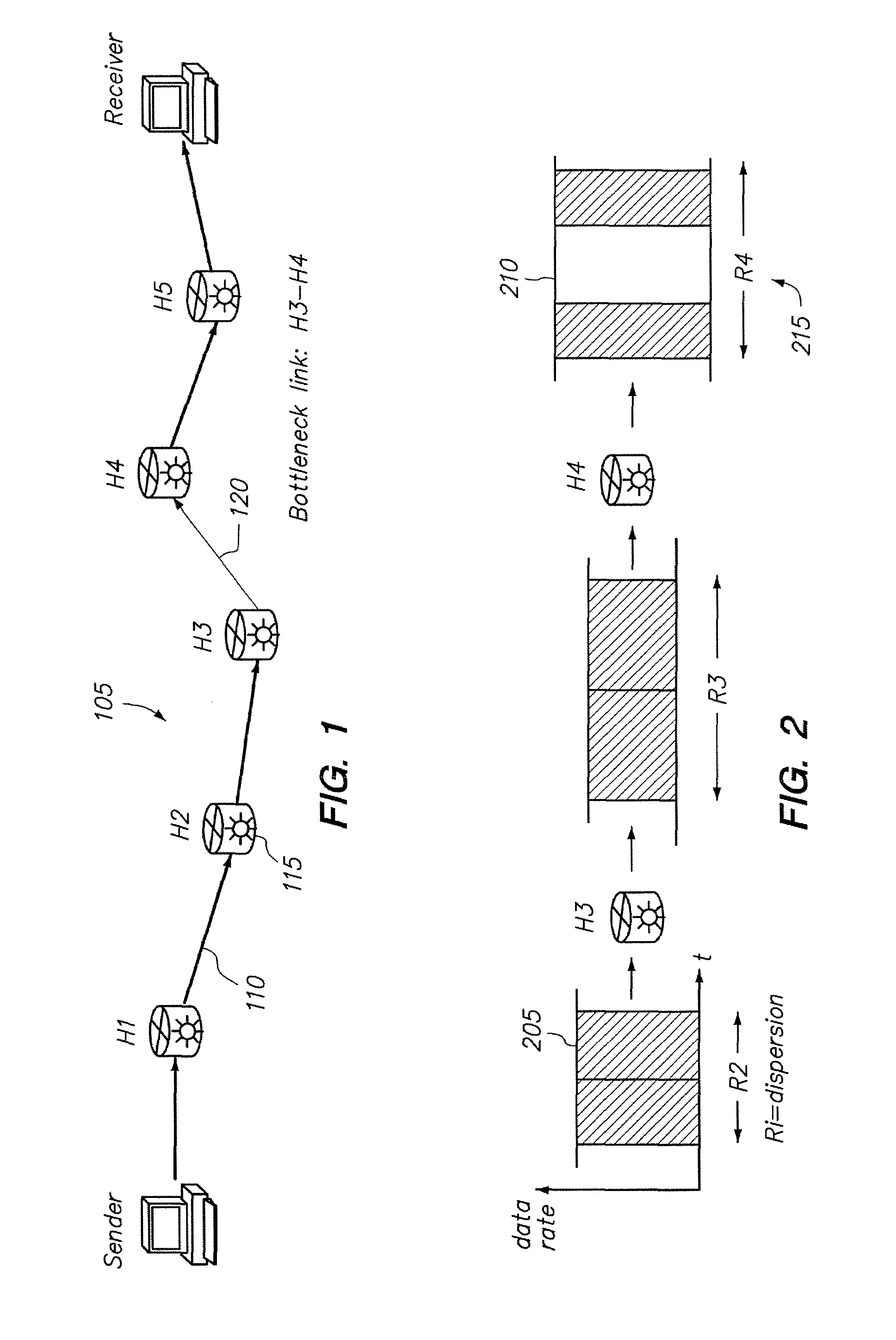 Systems and methods for computing data transmission characteristics of a network path based on single-ended measurements