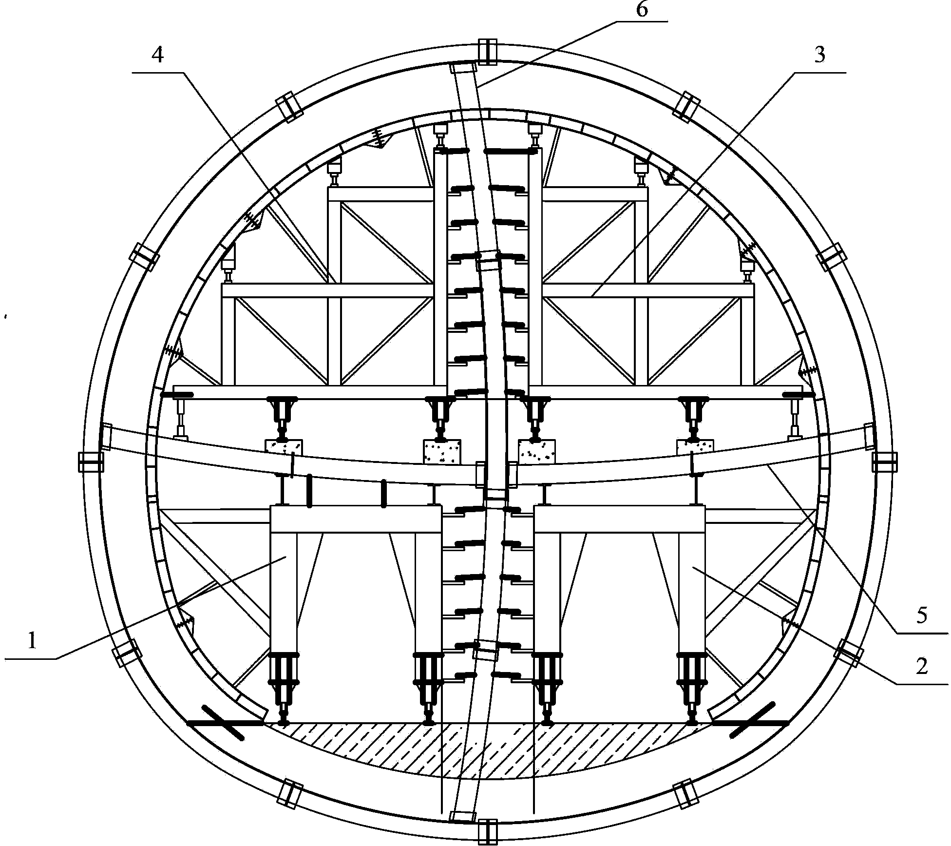 Grouped second liner construction method for large cross-section tunnel