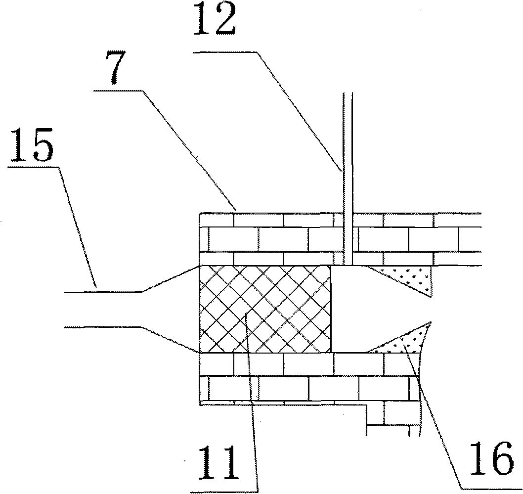 Heat accumulating type heating furnace with smoke backflow