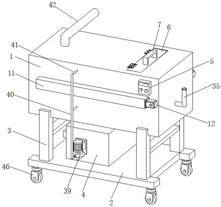 A high-efficiency cleaning machine for dental medical instruments