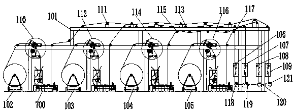 Net-belt cloth piling wheel device