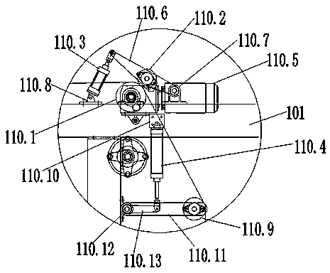 Net-belt cloth piling wheel device