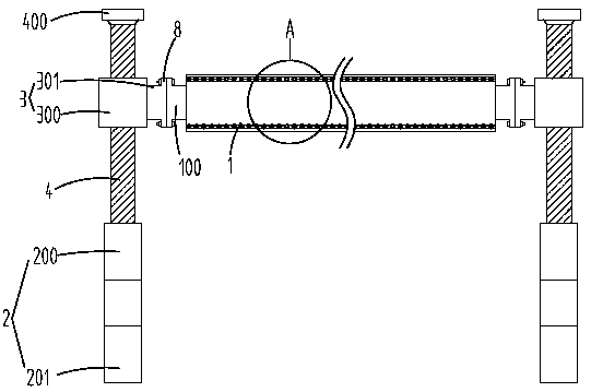 Convenient-to-adjust setter tensioning roller