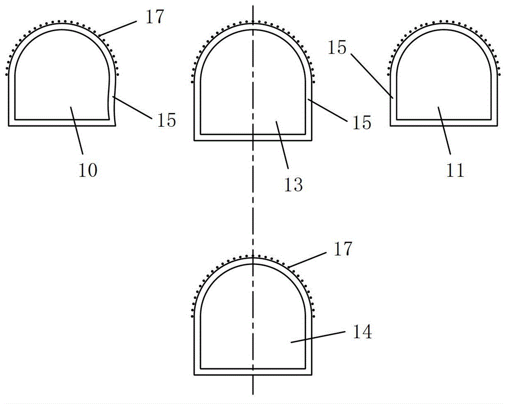 Main structure for metro long-span station and pillar arching construction method thereof