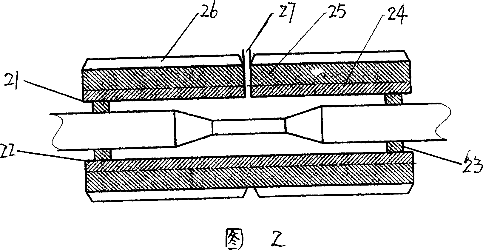 Switching method and mould for crosslinked polyethylene insulated power cable