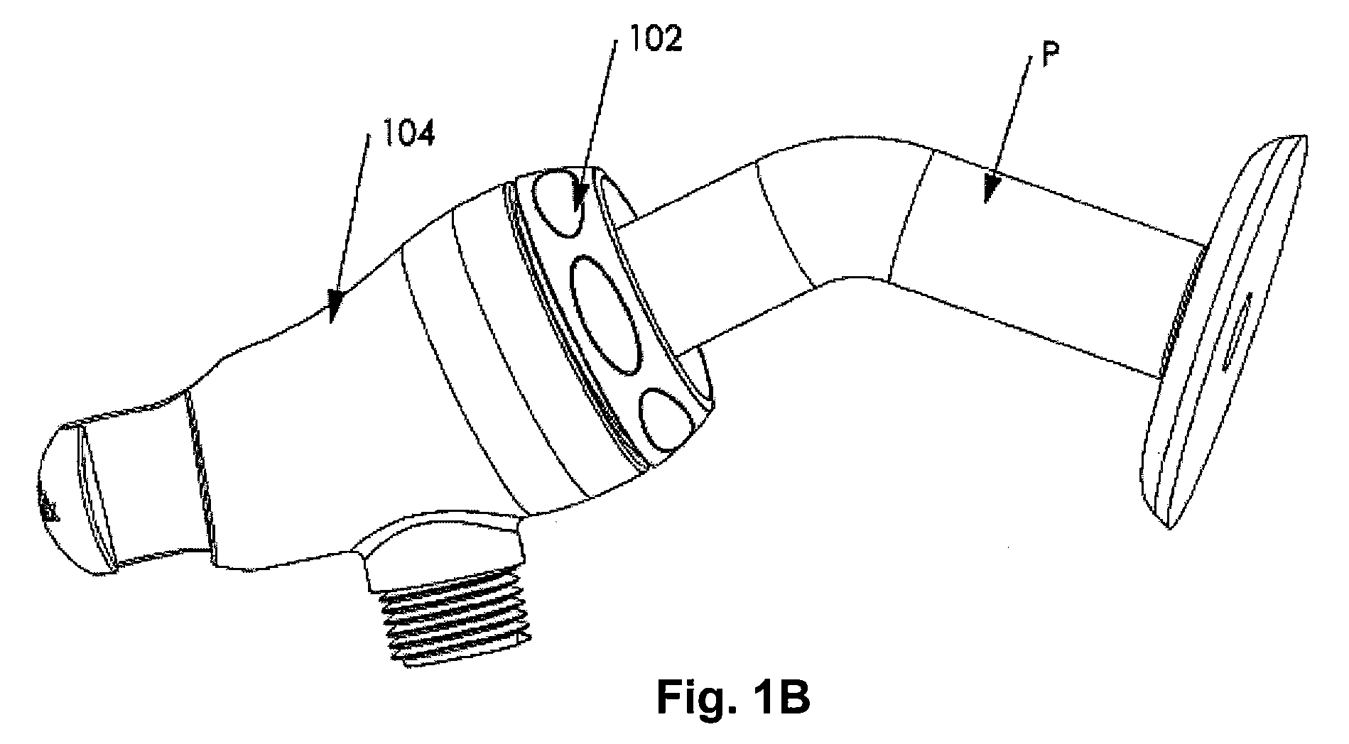 Hidden pivot attachment for showers and method of making same