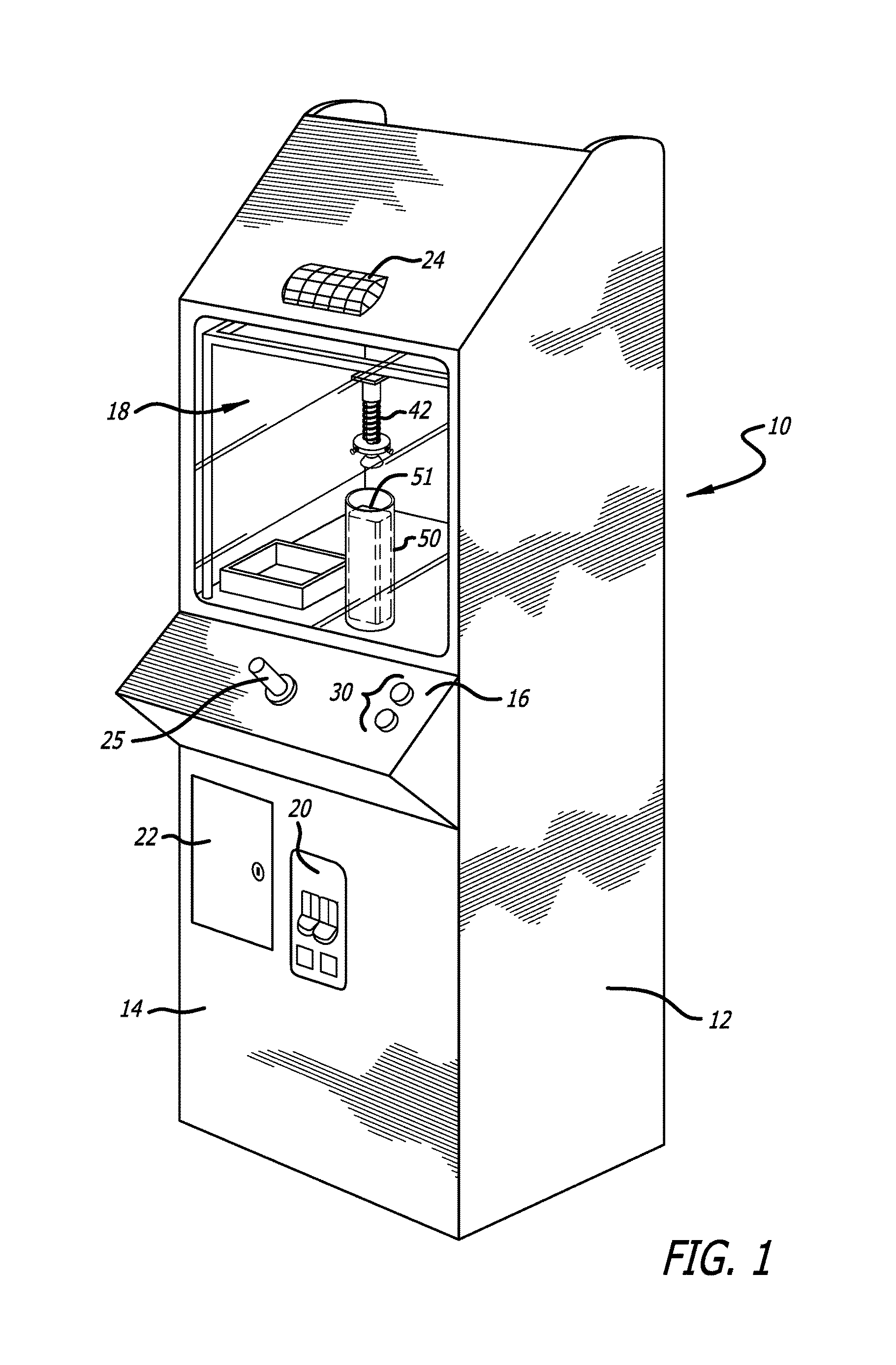 Crane game with modified pulley system