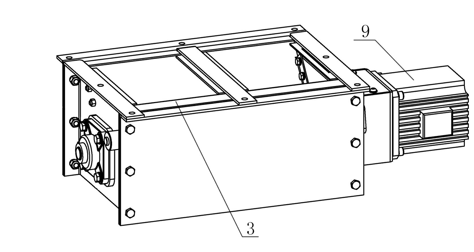 Material dividing and feeding large hopper