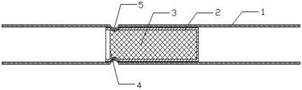 A one-way explosion transfer door element and a method for realizing one-way reliable explosion transmission of an explosion network using the element