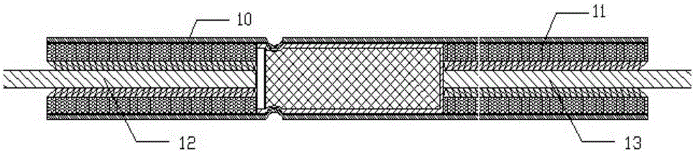 A one-way explosion transfer door element and a method for realizing one-way reliable explosion transmission of an explosion network using the element