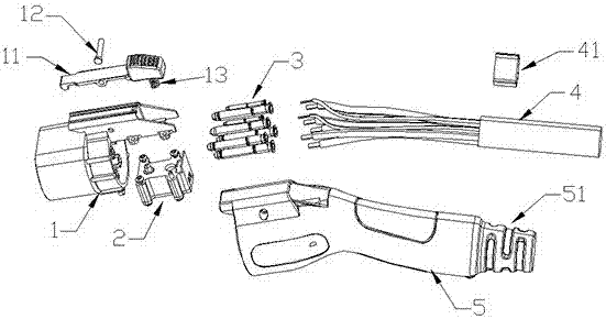 Novel charging gun and manufacturing method thereof