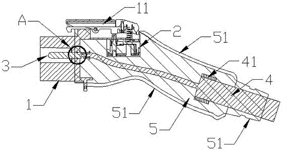 Novel charging gun and manufacturing method thereof