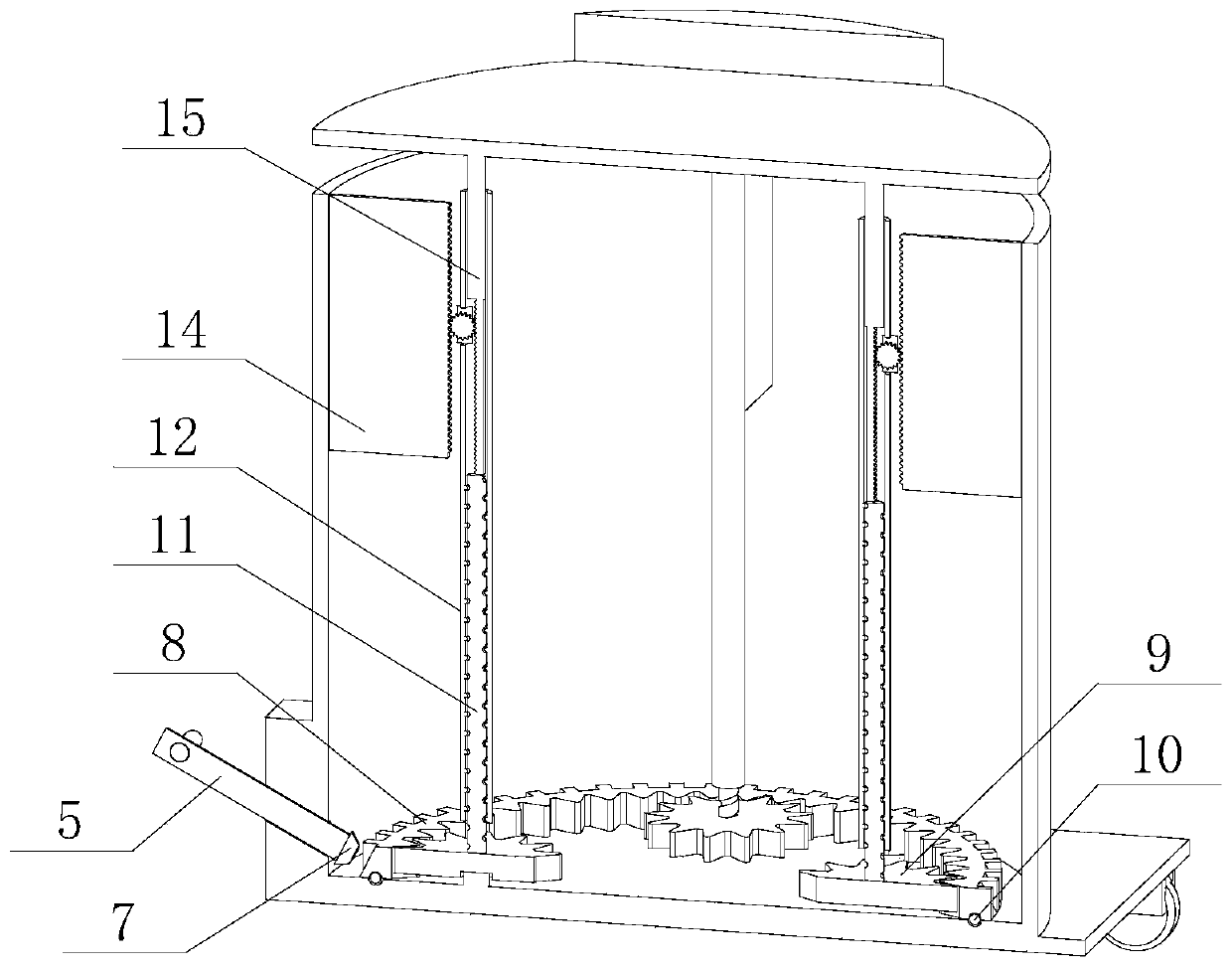 Cable lifting device for maintenance