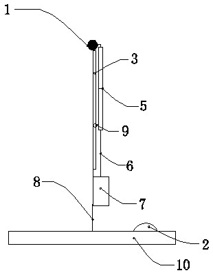 Lifting indoor light emitting diode (LED) illumination device