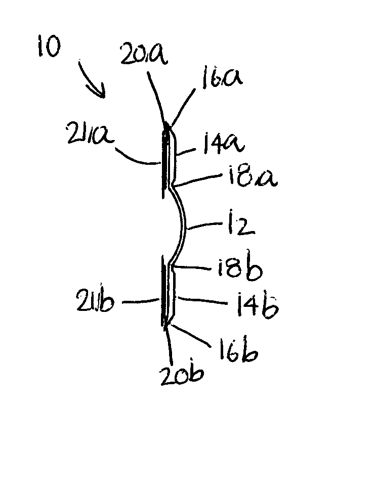 Device for concealing caulking joint and method