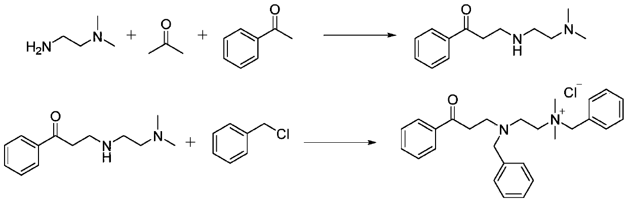 Mannich base acidizing corrosion inhibitor and preparation method thereof