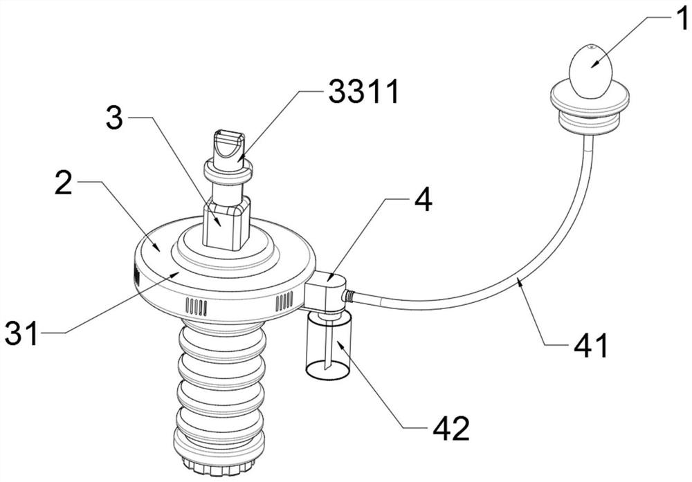 Medicine suction device for pediatric asthma treatment