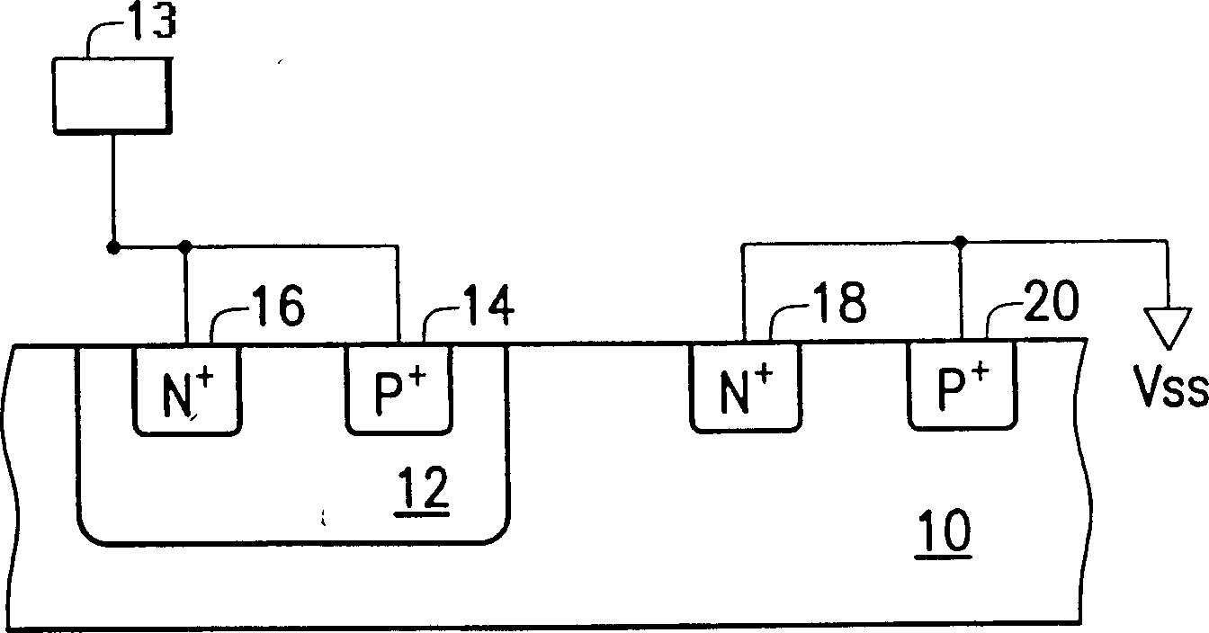 Electrostatic discharge protective circuit having high trigger current